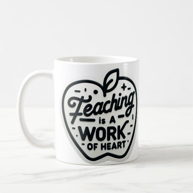 Lärarcitat för minimalistisk Elegant Kaffemugg (Vänster)