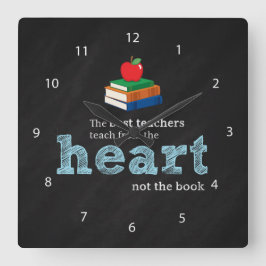 Lärarcitat Fyrkantig Klocka