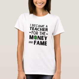 Lärarcitat jag blev lärare t shirt