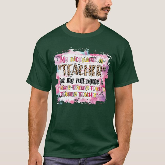 Lärarcitat present t shirt (Framsida)
