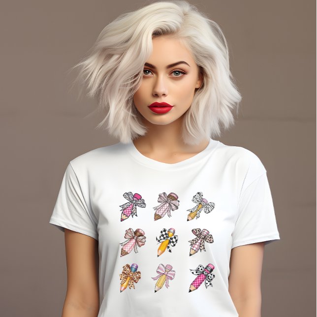 Lärarcoquette borrar i back to school t shirt (Skapare uppladdad)