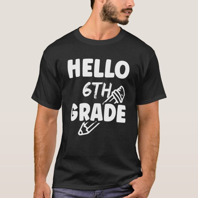 Lärarcute i 6e Klass Pupil School T Shirt (Framsida)
