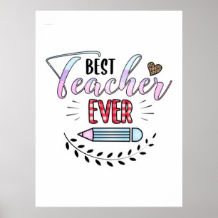 Lärardag, bästa lärare någonsin poster