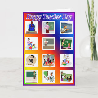 Lärardag - hälsningskort 9 kort