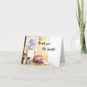 Lärardag i Art Class Teacher Tack Kort