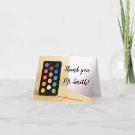 Lärardag i Art Class Teacher Tack Kort