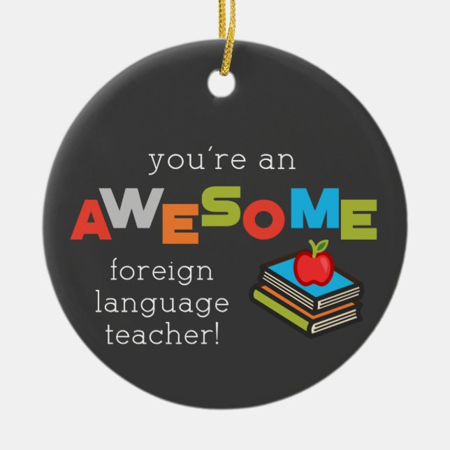 Lärardag i främmande språk, Fantastisk Julgransprydnad Keramik (Framsidan)