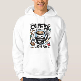Lärardag med koffeinkraft hoodie
