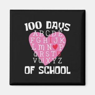 Lärardagar i skolan Alphabet 100-dagslärare Studen Magnet