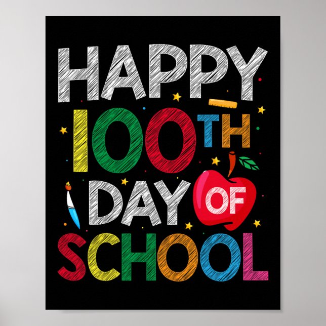 Lärardagar och barndagar Lycklig 100 dagar Poster (Framsidan)