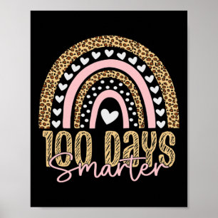 Lärardagen 100 dagar Rainbow Leopard Boh Poster