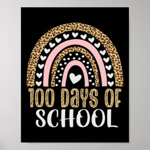 Lärardagen 100 dagar Rainbow Leopard Boh Poster