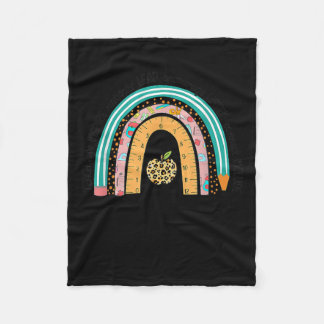 Lärardagen - 100 dagar Smartare regnbåge Fleecefilt