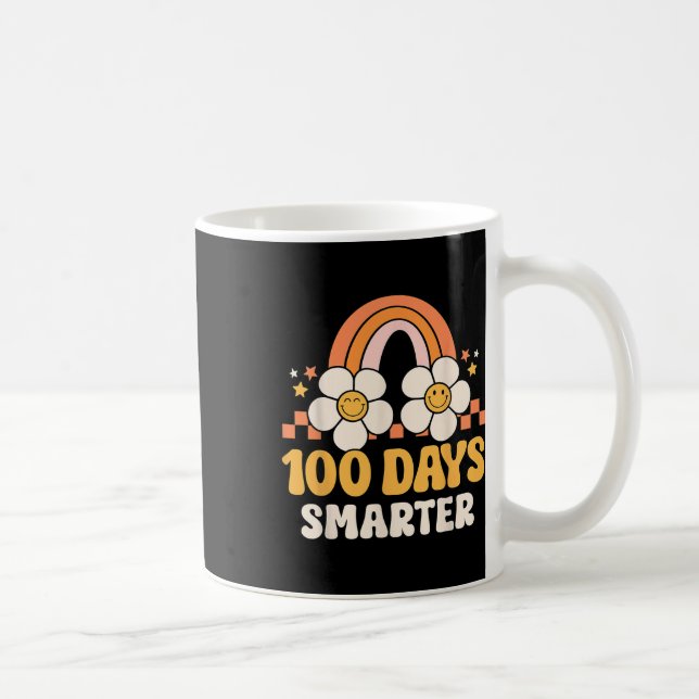 Lärardagen 100 dagar Smarter Rainbow Kid Kaffemugg (Höger)