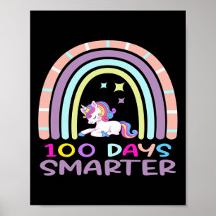 Lärardagen 100 dagar Smarter Rainbow Uni Poster