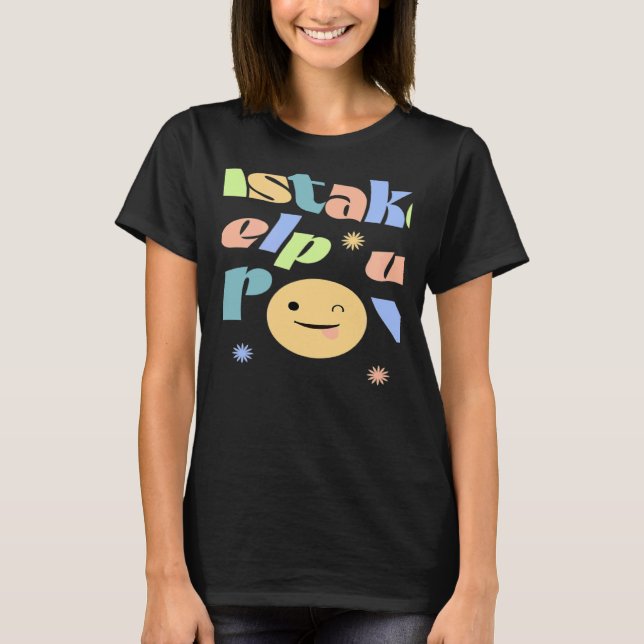 Lärardagen för positiv tillväxt Mindset Groovy Edu T Shirt (Framsida)