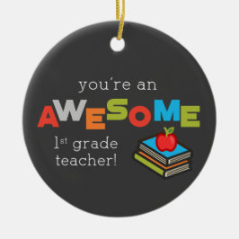 Lärardagen i första Klass, Fantastisk Julgransprydnad Keramik