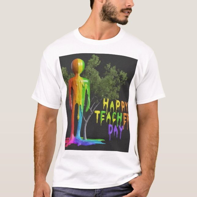 "Lärardagen i Lycklig: Speciell utmärkelse" T Shirt (Framsida)