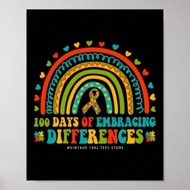 Lärardagstidningar Autism Iep Embrace Olika Poster (Framsidan)
