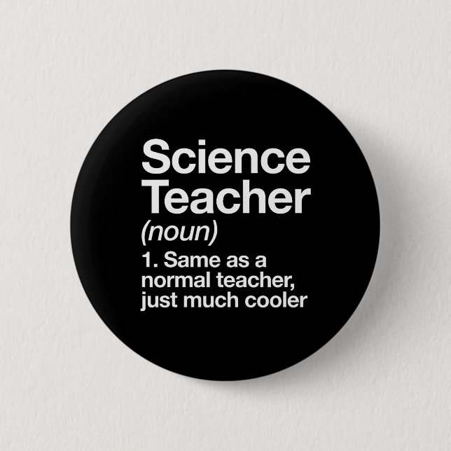 Lärardefinition, Roligt Back to school, första dag Knapp (Framsida)