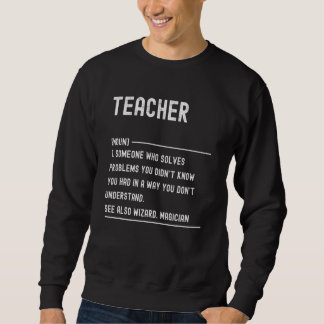 Lärardefinition T-shirts Roliga Jobbtitel Lång Ärmad Tröja