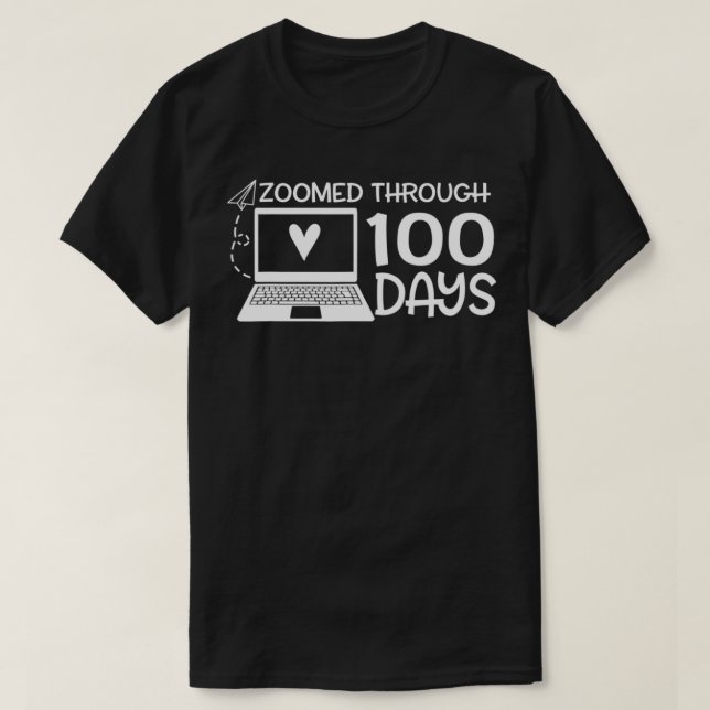Lärare 100-årsdagen av skolgåva som zoomats 1 t shirt (Design framsida)