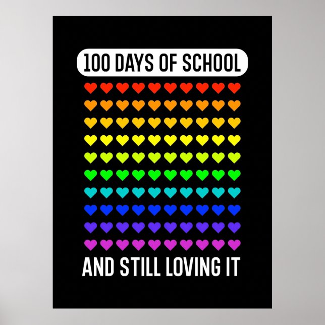 Lärare 100 dagar i skolan poster (Framsidan)
