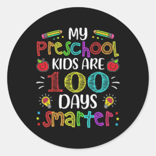 Lärare 100 dagar Smartare 100-dagarsgåva från skol Runt Klistermärke