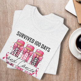 Lärare 100 dagars efterlevande av cancer i skolan t shirt