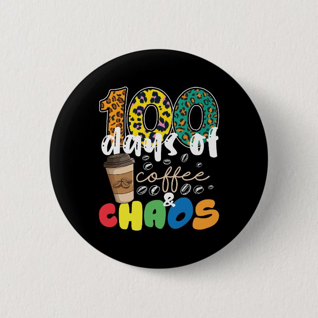 Lärare 100 skoldagar 100 dagar kaffe och knapp (Framsida)