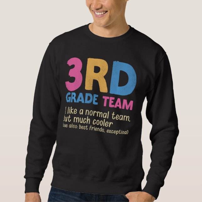 Lärare 3:e Klass Team Noun Definition Tillbaka til Lång Ärmad Tröja (Framsida)