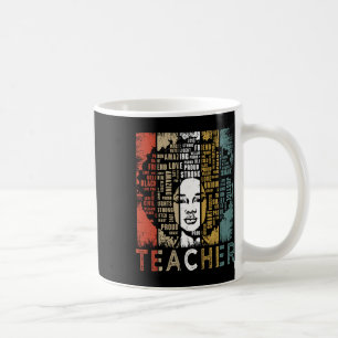 Lärare Afro Afroamerikanska Kvinnor Svart Historia Kaffemugg