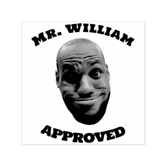 Lärare Ansikte Frimärke, Personlig Lärare Gift Självfärgande Stämpel (Design)