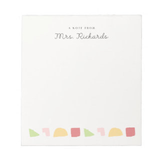 lärare anteckningsblock