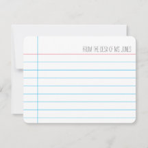 Lärare - anteckningskort (anpassa)