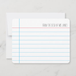 Lärare - anteckningskort (anpassa)