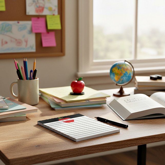 Lärare äpple anteckningsblock (Skapare uppladdad)