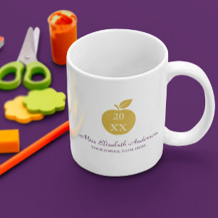 Lärare Äpple Examen Kaffemugg