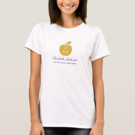 Lärare Äpple Examen T Shirt