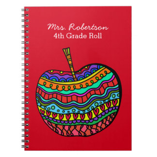 Lärare Apple för Folk konst anteckningsbok