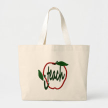 Lärare Apple I Teach Canvas Tote Bag