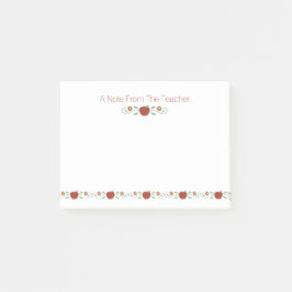 Lärare äpplen Posta-Honom anteckningsbok Post-it Block