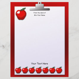 Lärare Apples Letterhead Stationery