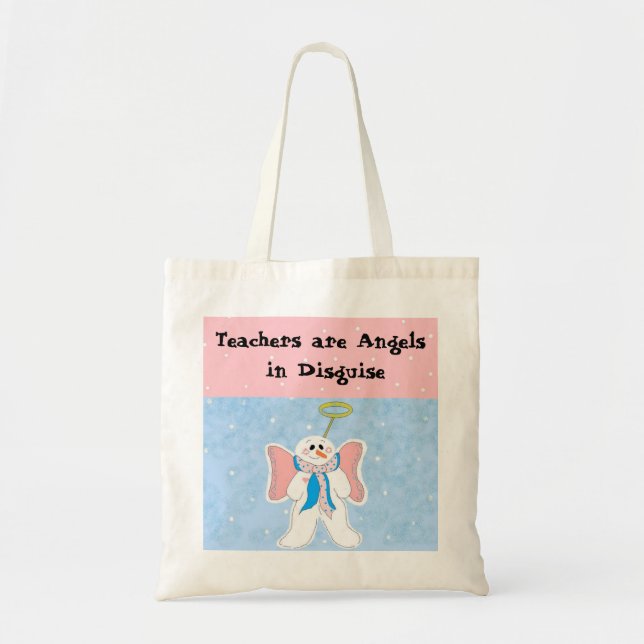 Lärare är änglar - Holiday Totebag Tygkasse (Framsidan)