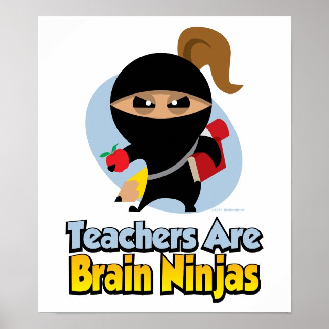 Lärare är Brain Ninjas Poster (Framsidan)