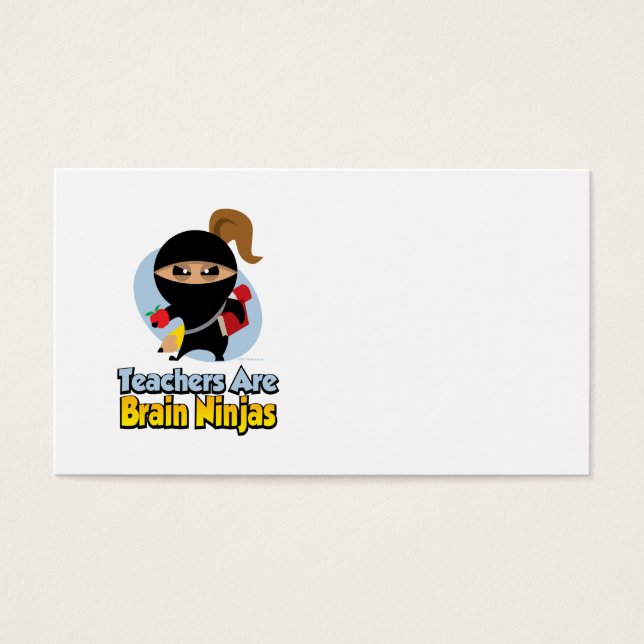 Lärare är Brain Ninjas Visitkort (Framsidan)