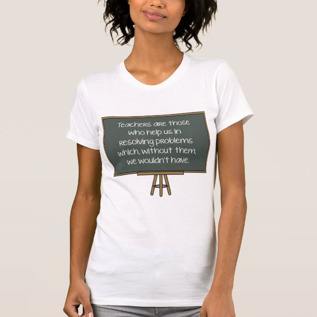 Lärare är de som hjälper oss t shirt (Framsida)