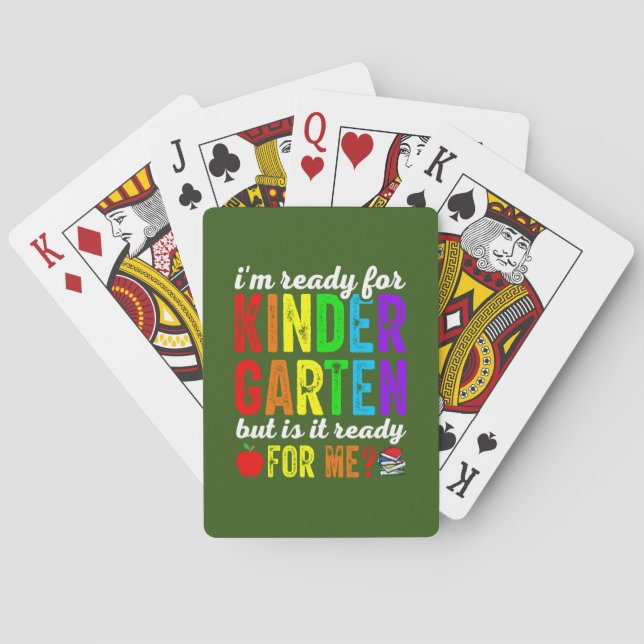 Lärare är Redo för Kindergarten Casinokort (Baksidan)