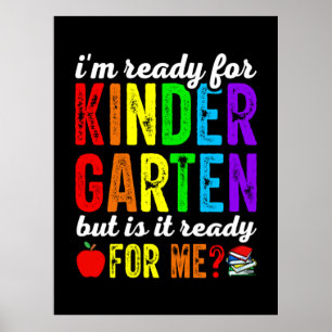 Lärare är Redo för Kindergarten Poster