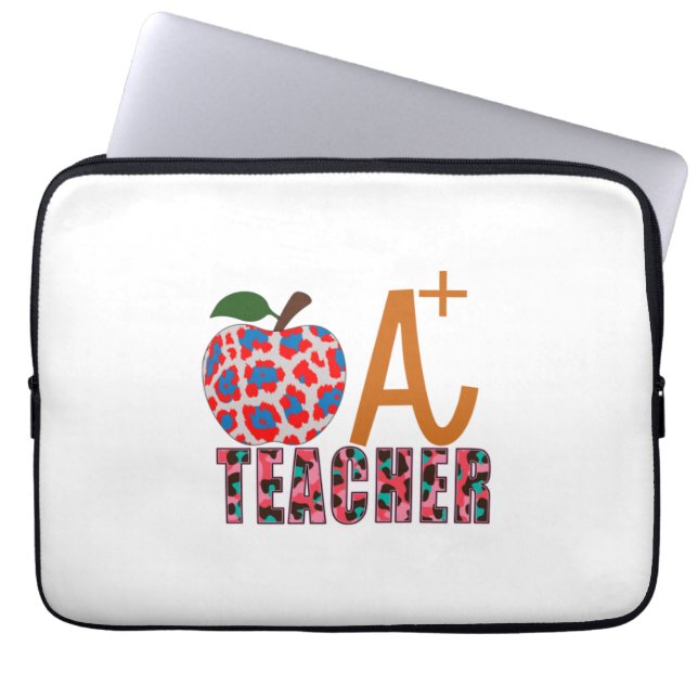 Lärare Art Apple A Plus Lärare Laptop Fodral (Framsidan)